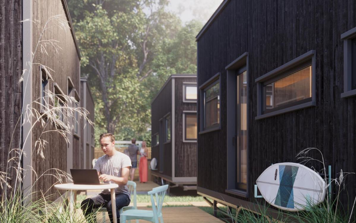 Chalepe 20 Komfortowe Domki "Tiny House" Chałupy Exterior foto